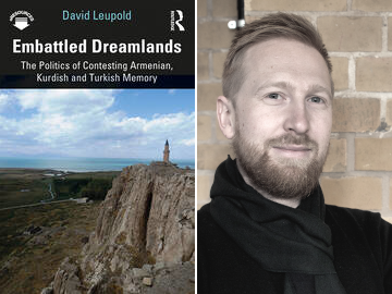 Cover of Embattled Dreamlands and portrait of David Leupold